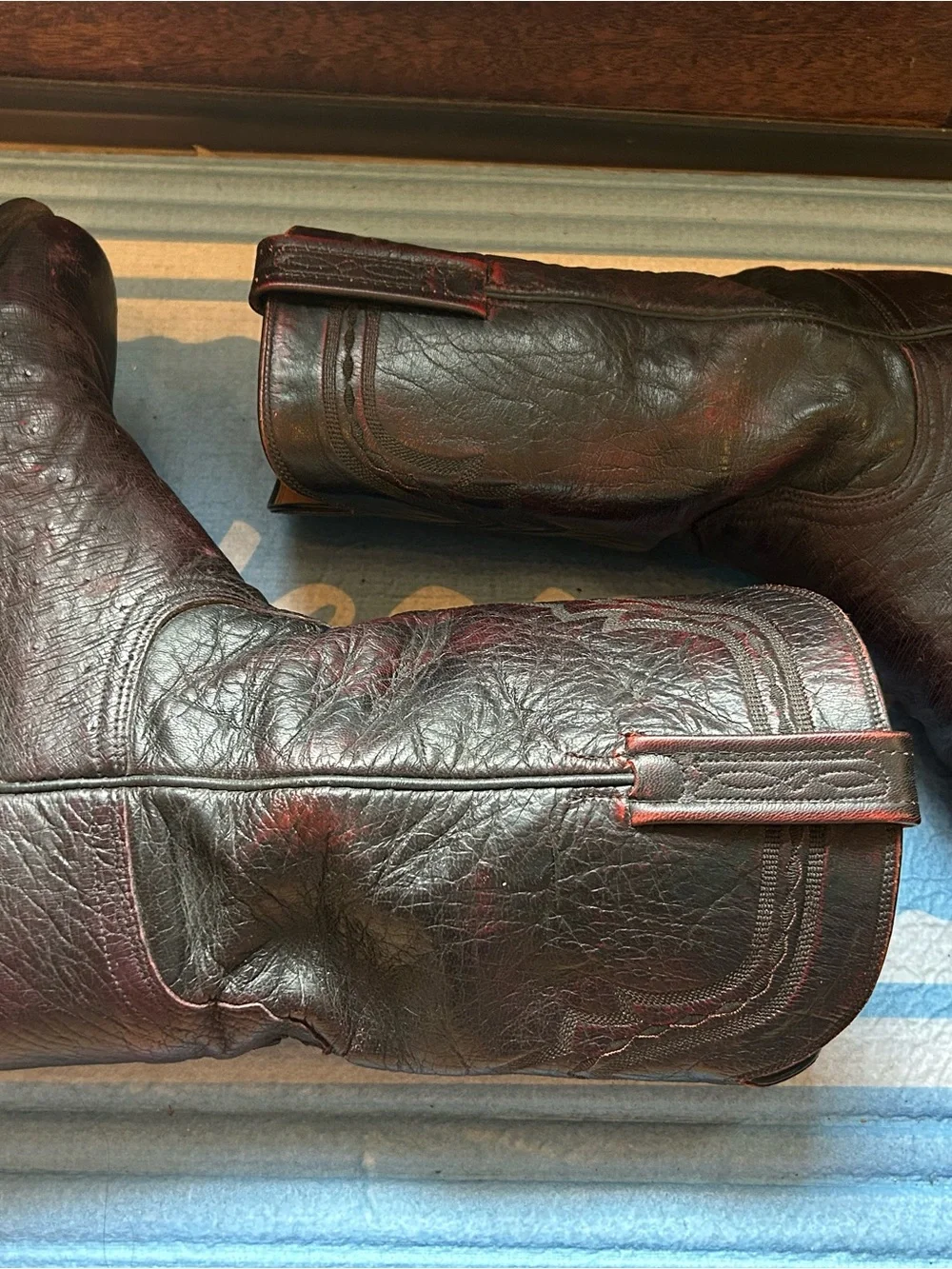 Lucchese men 9 exotic roper cowboy boots